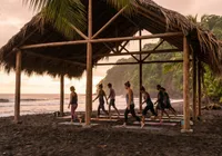 A jungle treehouse room above the beach at Mizata, El Salvador